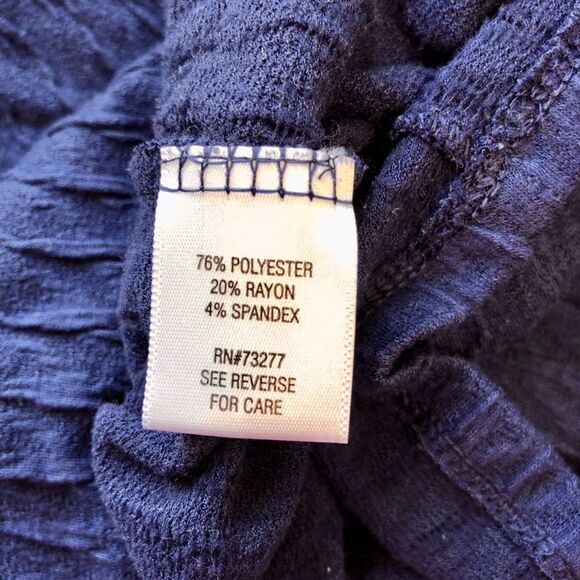 Dana Buchman Womens Size Medium Dress Blue Textured Wear - Picture 6 of 7